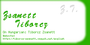 zsanett tiborcz business card